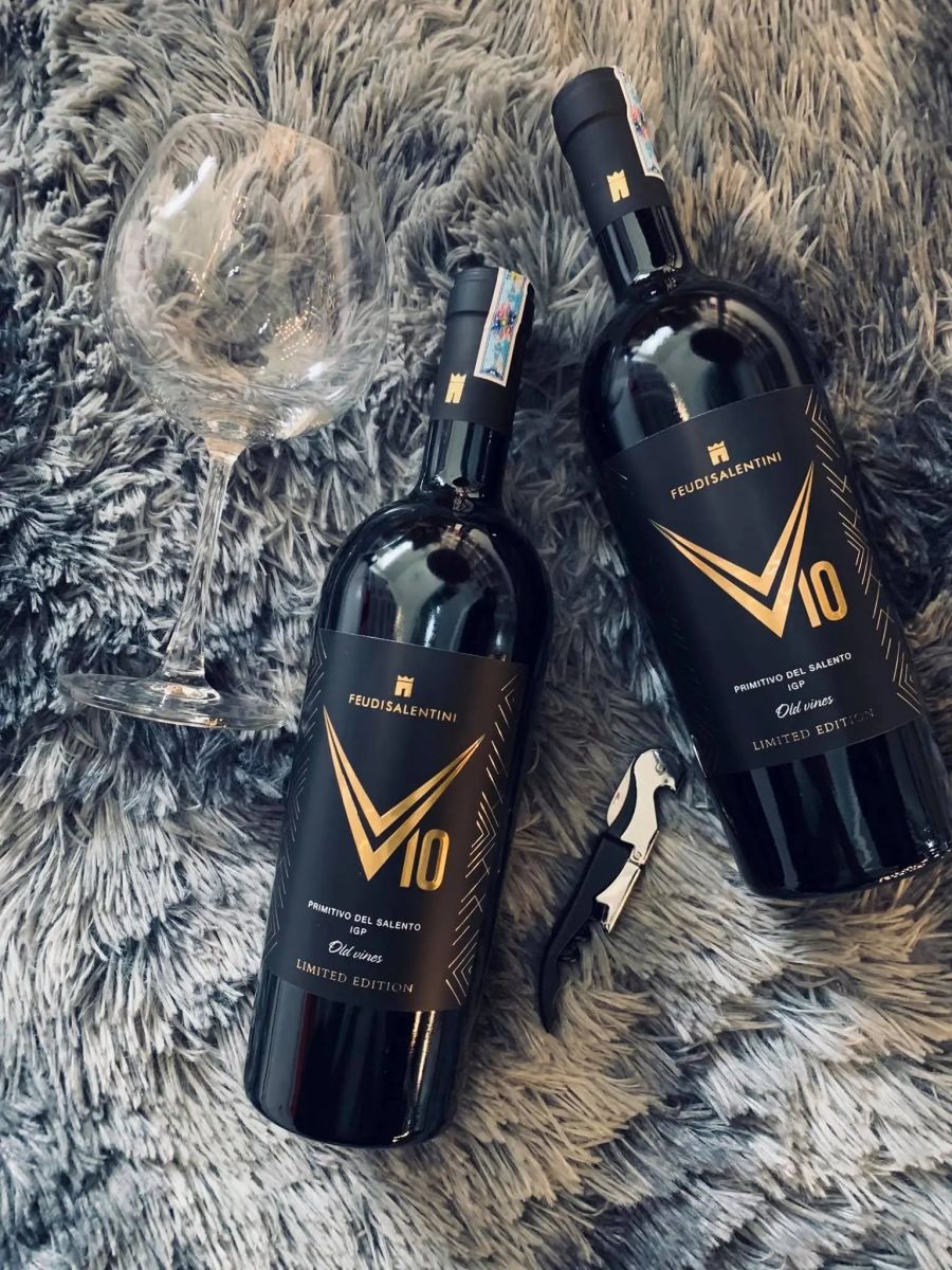 Rượu Vang Đỏ Ý V10 Old Vines (18,5%) - Feudi Salentini