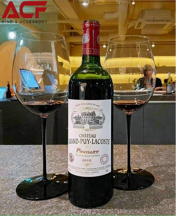 Rượu vang nhập khẩu chính hãng Hải Phòng ACF - Rượu vang Pháp Chateau Grand-Puy-Lacoste Grand Cru Classé 2015 (13,5%)