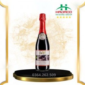 Vang nổ không độ Tây Ban Nha J&W 100% JUICE Red Grape