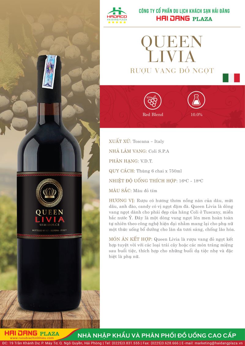 Queen Livia Semi Dolce (10%)