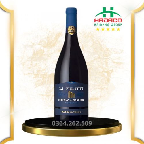 Rượu vang đỏ Li Filitti Primitivo di Manduria 14.5%