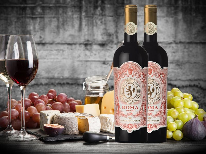 Rượu vang đỏ Roma Rosso D.O.C 14% 