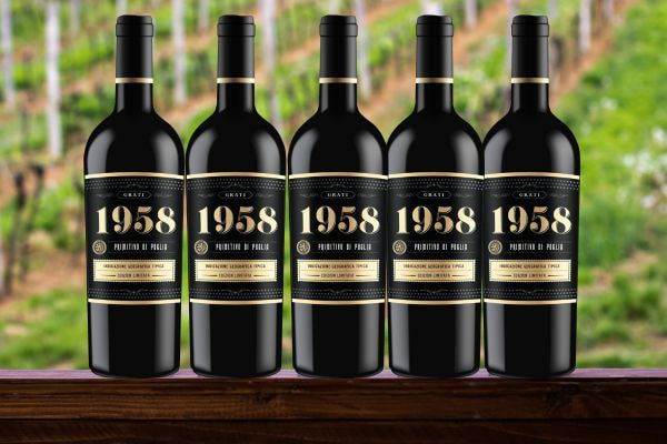 Rượu vang đỏ Ý 1958 Primitivo di Puglia 18%