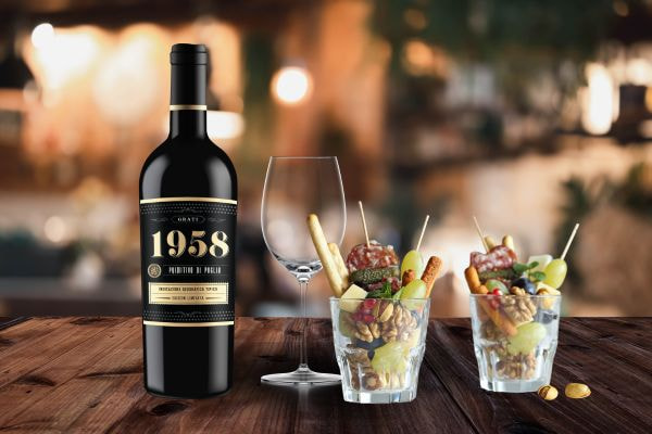 Rượu vang đỏ Ý 1958 Primitivo di Puglia 18%