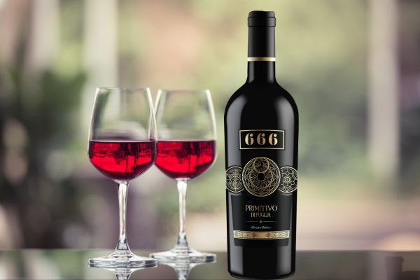 Rượu vang đỏ Ý 666 Primitivo di Puglia 18.5% 