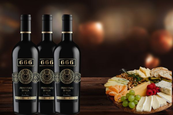 Rượu vang đỏ Ý 666 Primitivo di Puglia 18.5% 