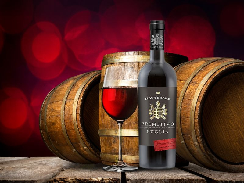 Rượu vang đỏ Ý Montecore Primitivo I.G.P 13% 