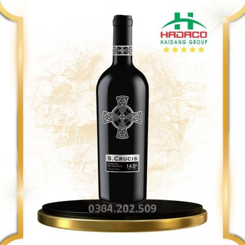 Rượu vang đỏ Ý S. Crucis Primitivo di Manduria 14.5% - Thập tự bạc