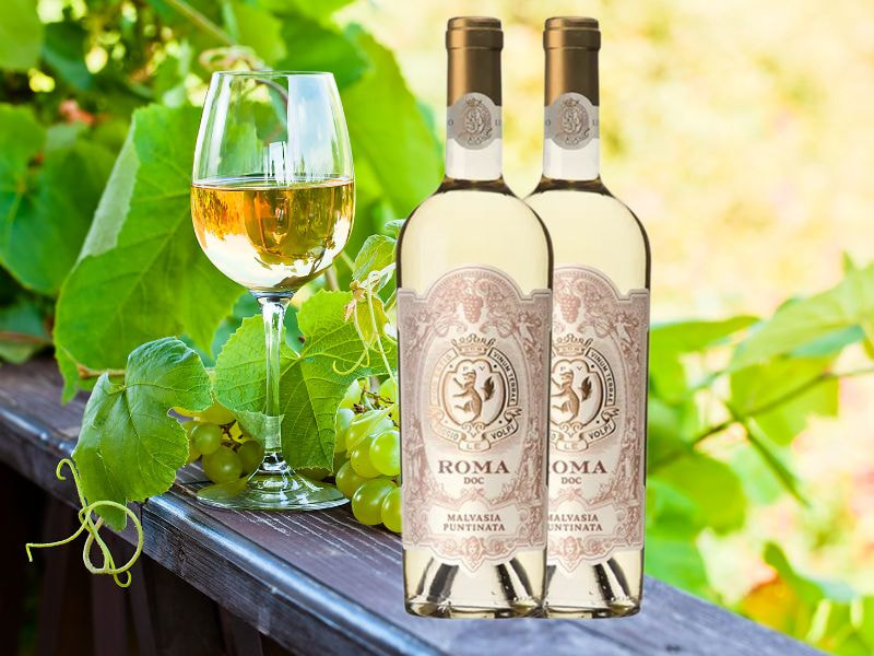 Rượu vang trắng Ý Roma Putinata Malvasia 13% 