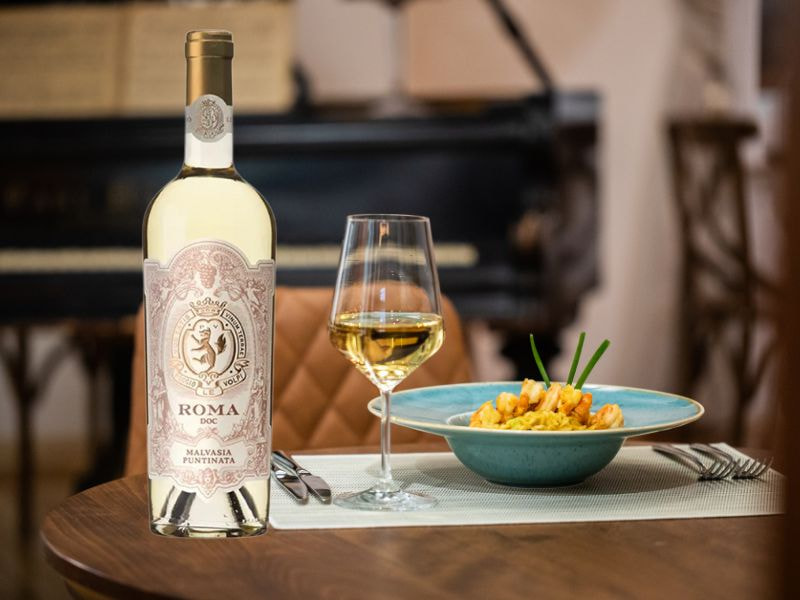 Rượu vang trắng Ý Roma Putinata Malvasia 13% 