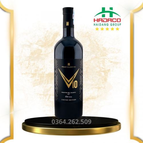 Rượu Vang Ý V10 Old Vines Feudi Salentini (18,5%)