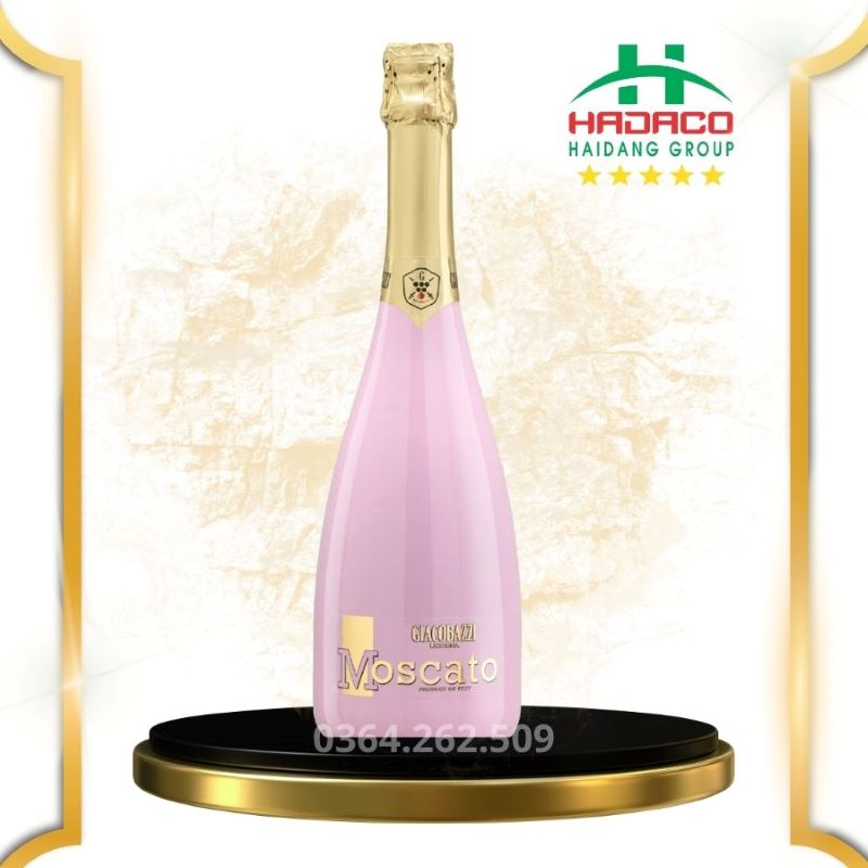 VANG SỦI MOSCATO PINK FLUTE (6,5º)