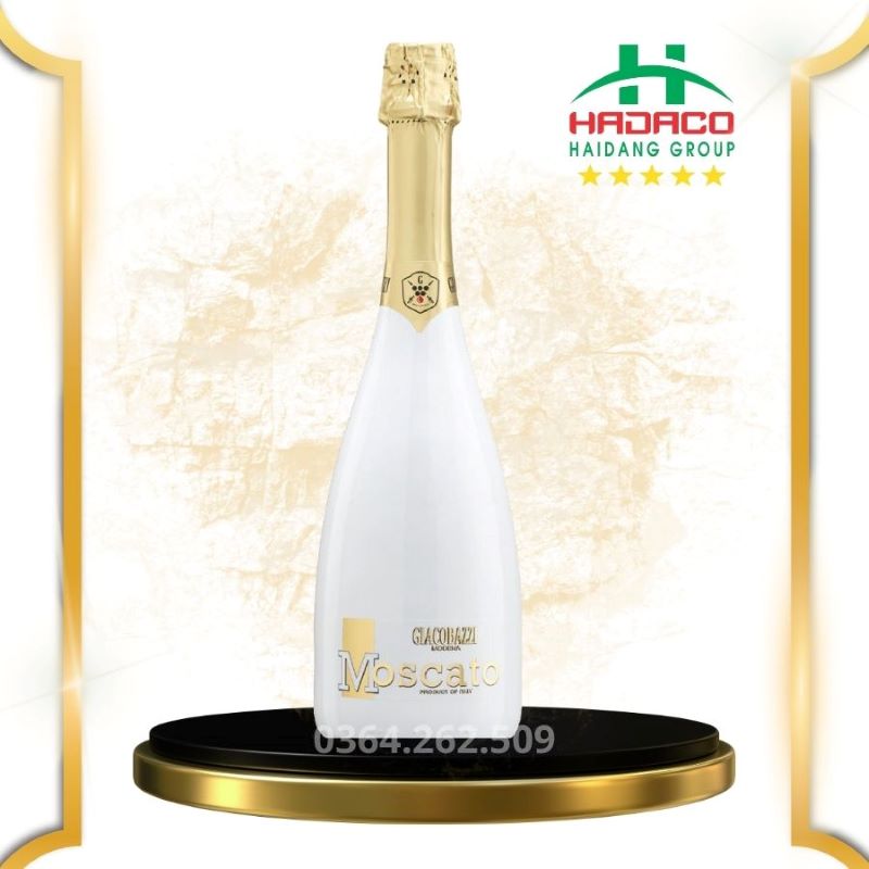 Vang Sủi Moscato White Flute (6,5 độ)