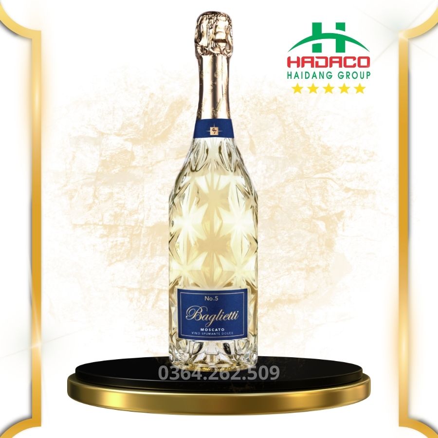 Moscato No.5 Sparkling hương thơm và vị chua nhẹ