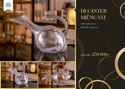 Decanter Miệng Vát