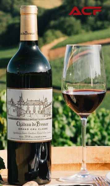 Rượu vang nhập khẩu chính hãng Hải Phòng ACF - Rượu vang Pháp Chateau De Pressac (14%)