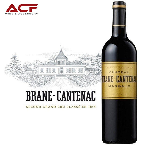 Rượu vang nhập khẩu chính hãng Hải Phòng ACF - Rượu vang Pháp CH Brane Cantenac Margaux (13,5%)