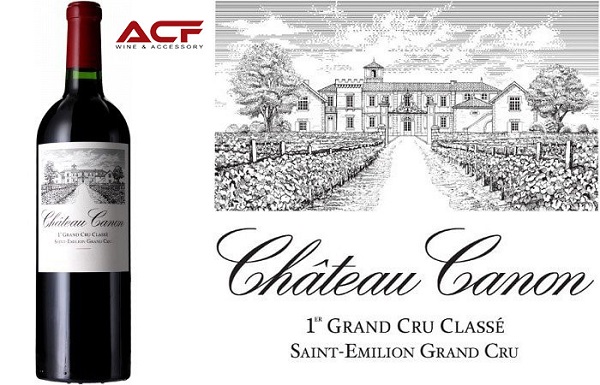 Rượu vang nhập khẩu chính hãng Hải Phòng ACF - Rượu vang Pháp Chateau Canon (14%)