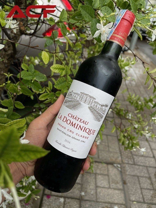 Rượu vang nhập khẩu chính hãng Hải Phòng ACF - Rượu vang Pháp Chateau La Dominique Grand Cru Classé 2016 (14,5%)