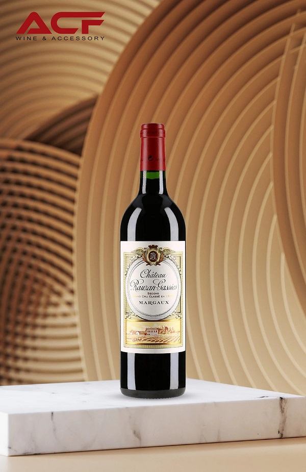 Rượu vang nhập khẩu chính hãng Hải Phòng ACF - Rượu vang Pháp Chateau Rauzan Gassies 2018 (14%)