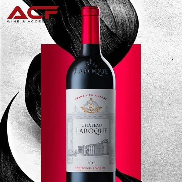 Rượu vang nhập khẩu chính hãng Hải Phòng ACF - Rượu vang Pháp Chateau Laroque Grand Cru Classe Saint Emilion 2015 (14,5%)