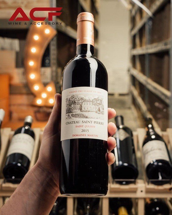 Rượu vang nhập khẩu chính hãng Hải Phòng ACF - Rượu vang Pháp Chateau Saint Pierre (13,5%)