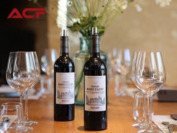 Rượu vang nhập khẩu chính hãng Hải Phòng ACF - Rượu vang Pháp Chateau Marquis d’Alesme (14,5%)